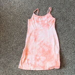Billabong Girls Pink Tie-Dye Slip Dress